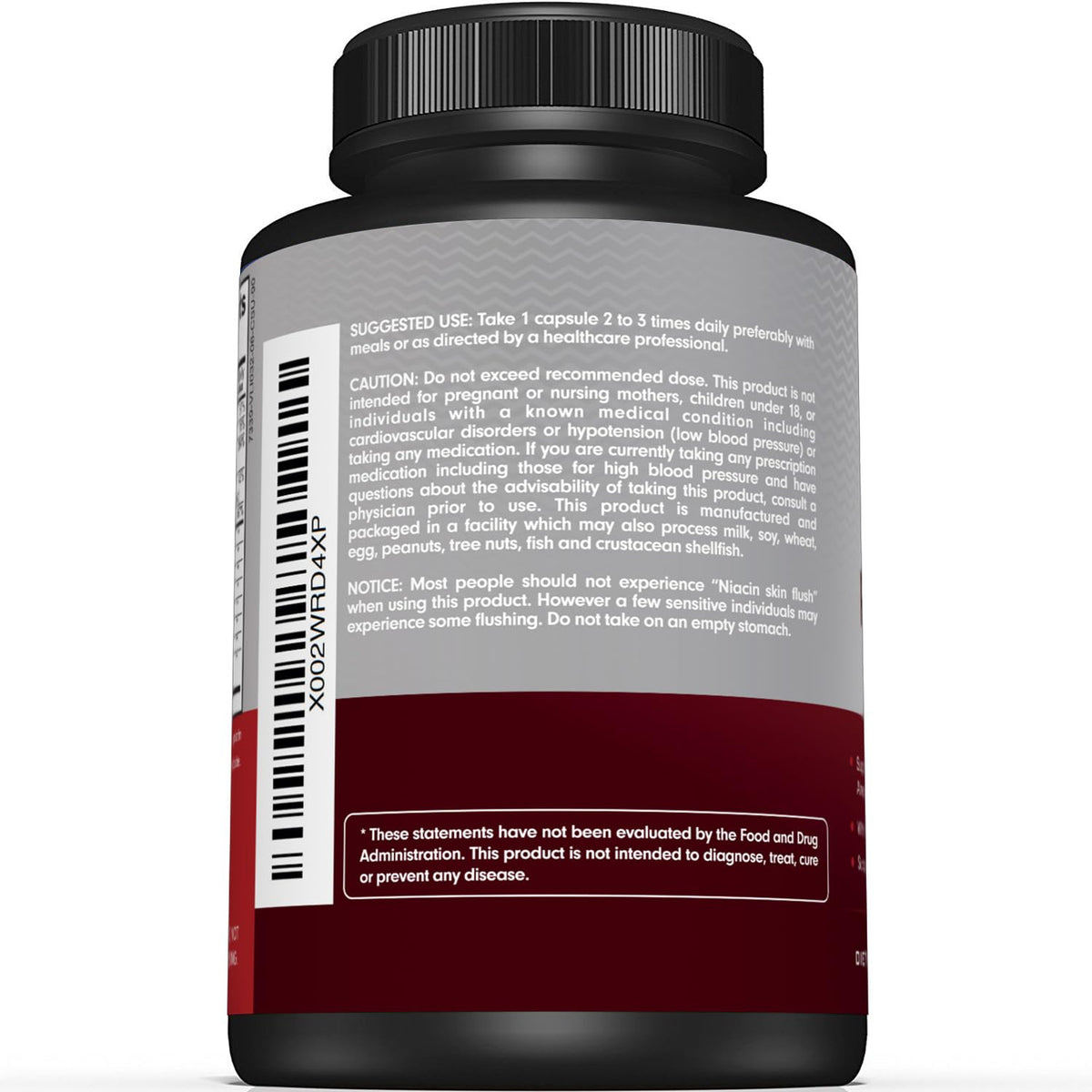 Premium Blood Pressure Support Supplement For Cardiovascular & Heart Health with Garlic