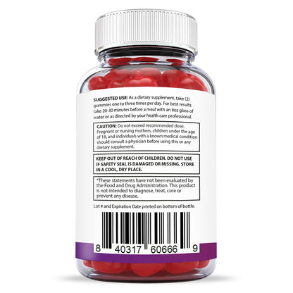 Justified Laboratories (3 Pack) Ketofitastic Keto Gummies 1000MG ACV with Pomegranate