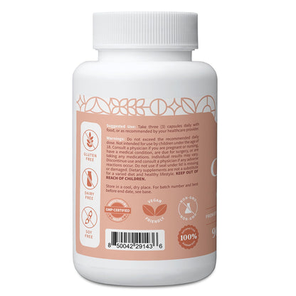 Pattern Wellness Fibro Complex – Advanced Formula with BioPerine® for Nutrient Absorption – Supports Muscle, Joint & Mobility Health – 90 Vegan Capsules