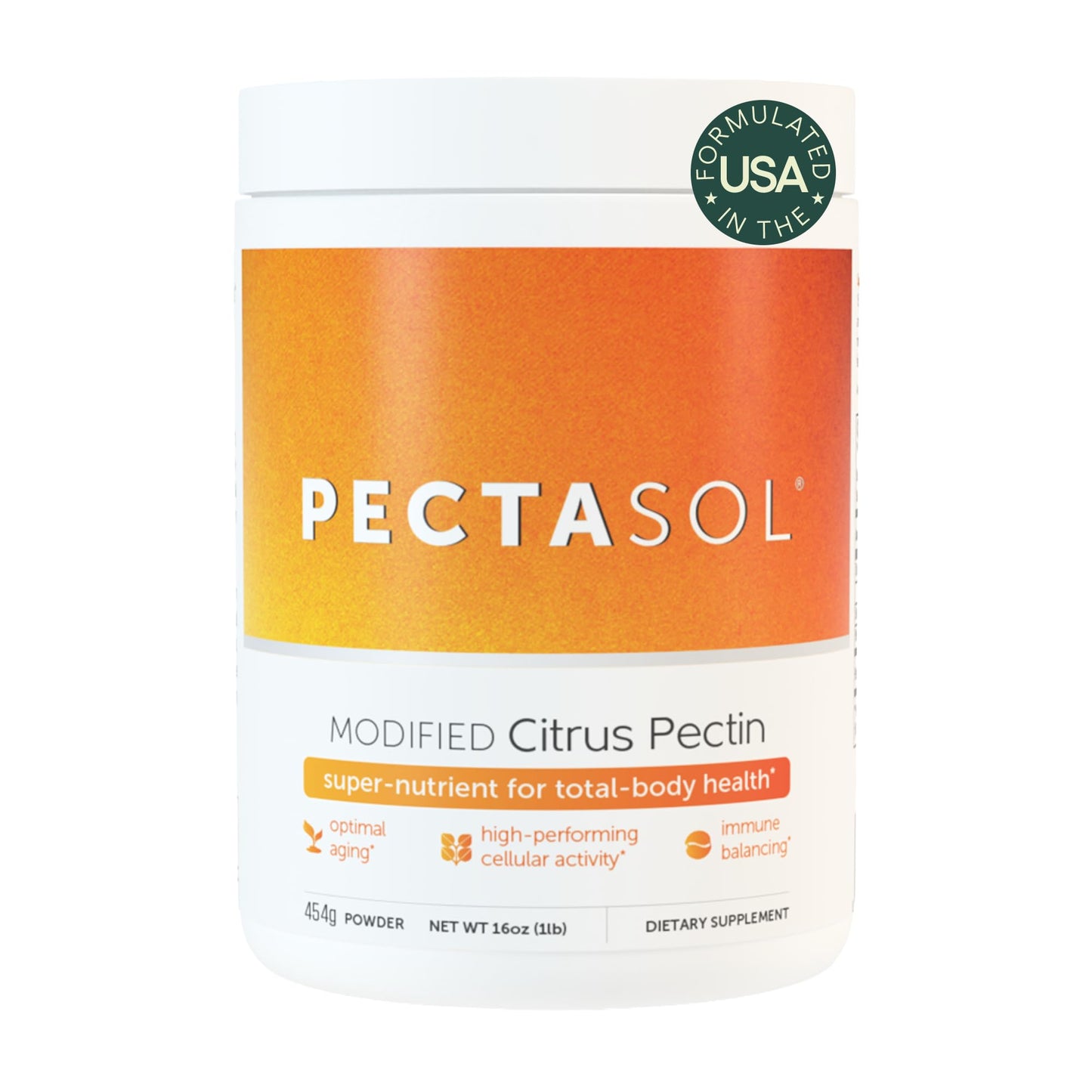 EcoNugenics PectaSol Modified Citrus Pectin – 184g Berry Powder – Total-Body Health Supplement to Support Immune System, Inflammation Response & Healthy Aging + Maintain Healthy Galectin-3 Levels