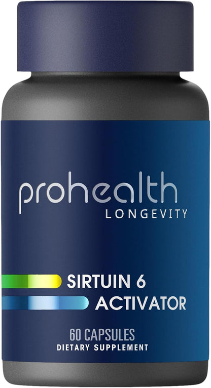 ProHealth Sirtuin 6 Activator | 60 Capsules | Fucoidan-Rich Seaweed Extract to Activate SIRT6 for Longevity, DNA & Cellular Support | Triple Lab-Tested, GMP-Manufactured in USA