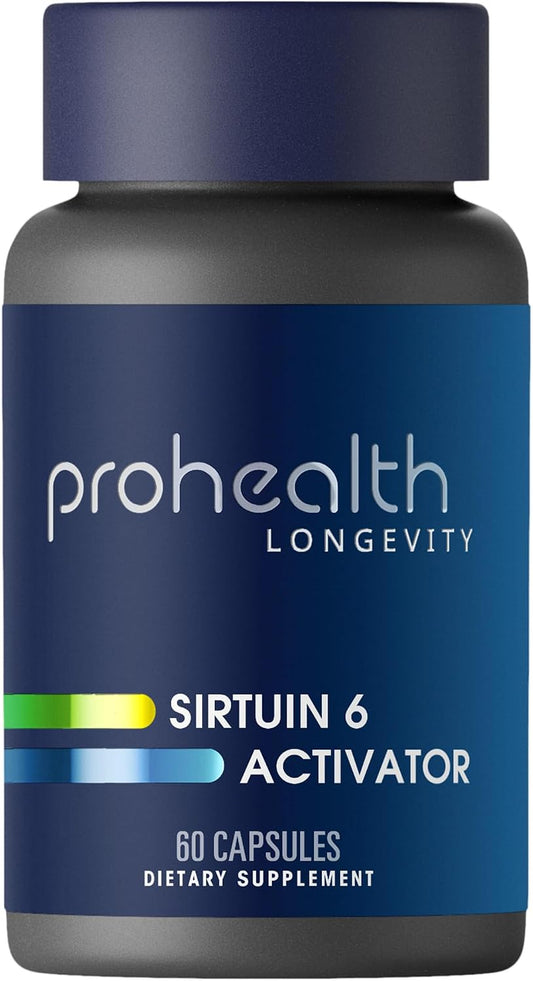 ProHealth Sirtuin 6 Activator | 60 Capsules | Fucoidan-Rich Seaweed Extract to Activate SIRT6 for Longevity, DNA & Cellular Support | Triple Lab-Tested, GMP-Manufactured in USA