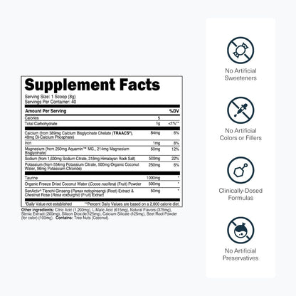 Transparent Labs Lean Pre-Workout (30 Servings, Strawberry Lemonade) & Hydrate Electrolytes Powder (40 Servings, Tropical Punch)