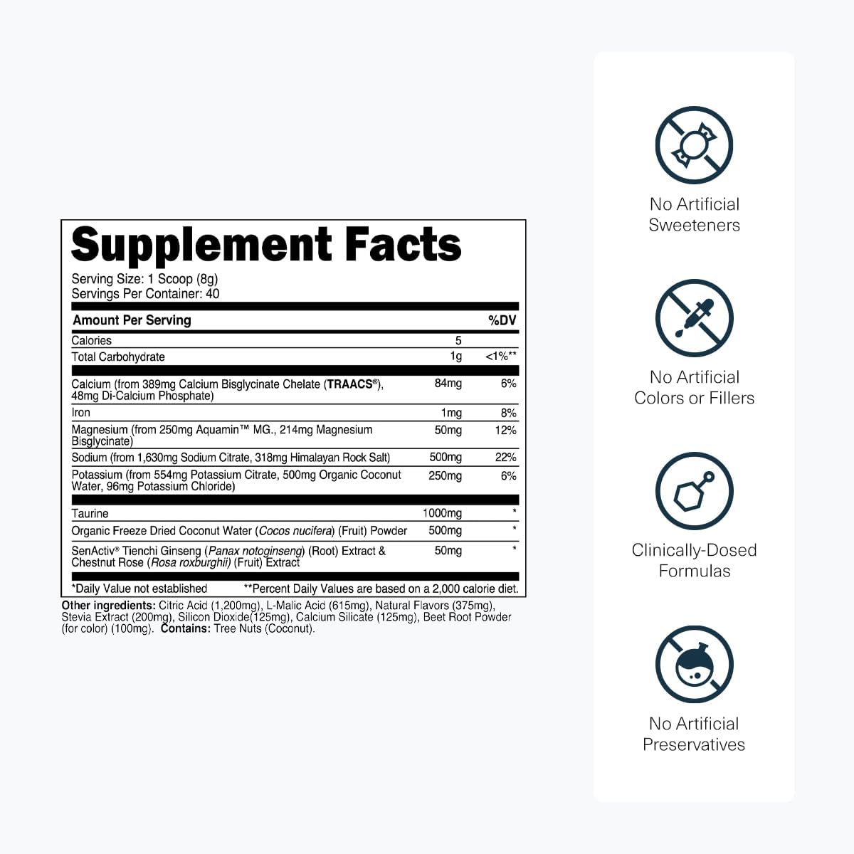 Transparent Labs Bulk Pre Workout Powder for Muscle Building & Strength 30 Servings, Blue Raspberry & Hydrate Electrolytes Powder with Coconut Water, Taurine, & Potassium 40 Servings, Tropical Punch