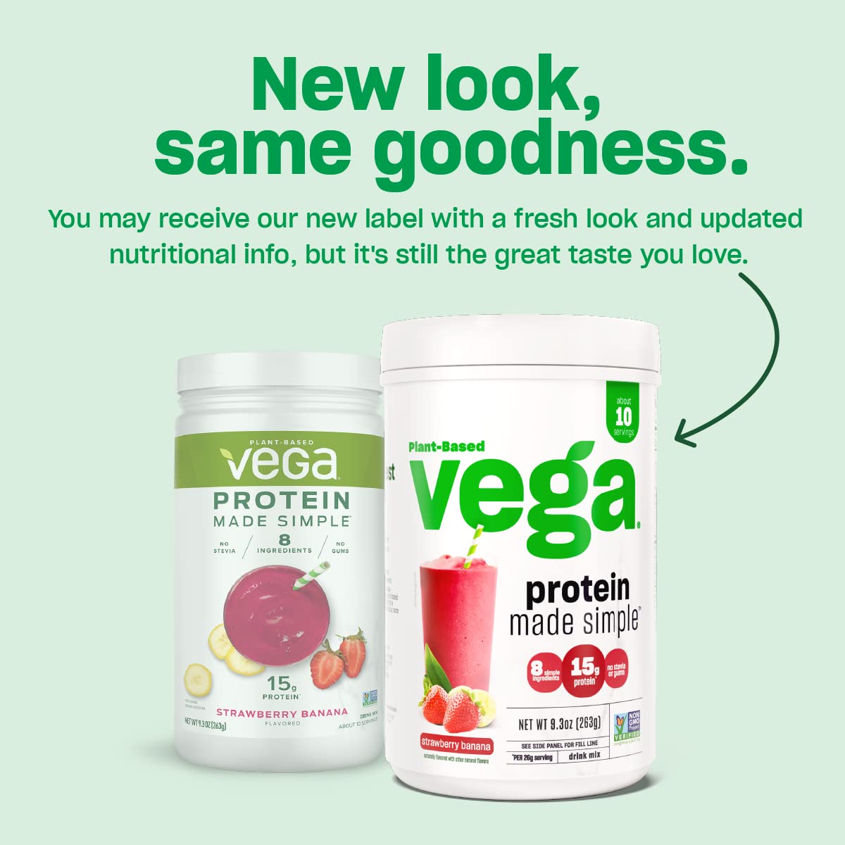 Vega Protein Made Simple Protein Powder, Vanilla - Stevia Free, Vegan, Plant Based