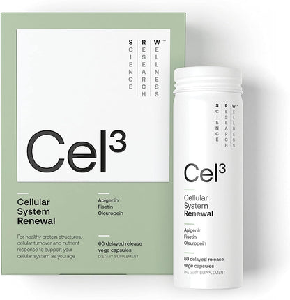 SRW Laboratories Cel³ Renewal | Supports Youthful Cell Function and Renewal, Eliminates Cellular Waste and Supports Healthy Aging | 60 Capsules