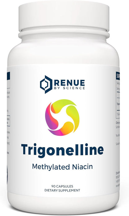 Renue By Science Trigonelline | High Strength Trigonelline TRG Methylated Niacin - 250mg Trigonilline Supplement Capsules | Non-GMO | Made in the USA & Third-Party Tested
