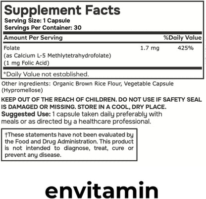 envitamin Methylfolate & Womens Methylated Multivitamin