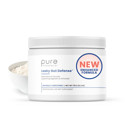 Pure Therapro Rx Leaky Gut Defense - Gut Health Supplement with L-Glutamine, Licorice Root Extract, Marshmallow Root, Aloe Leaf, Larch Arabinogalactan - Made in USA - 30 Servings Powder