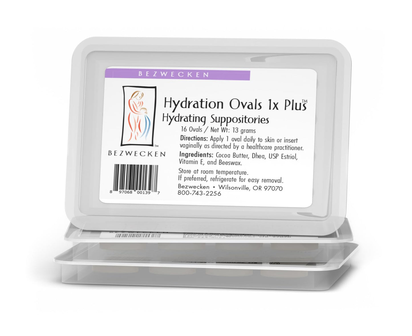 Bezwecken – Hydration Ovals 1x Plus DHEA – 16 Ovals - Same Trusted Formula - Professionally Formulated to Alleviate Vaginal Dryness in Menopausal Women - Safe, Natural & Paraben Free