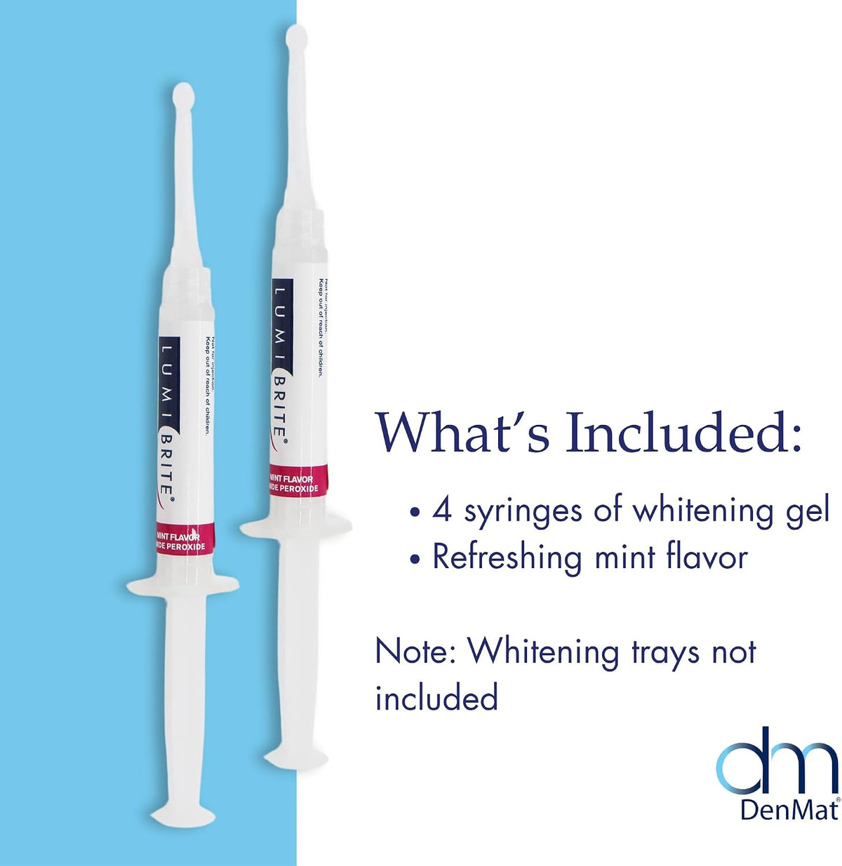 LumiBrite 32% Take-Home Whitening Gel Refill 4 Syringes 2.5 mL by DENMAT