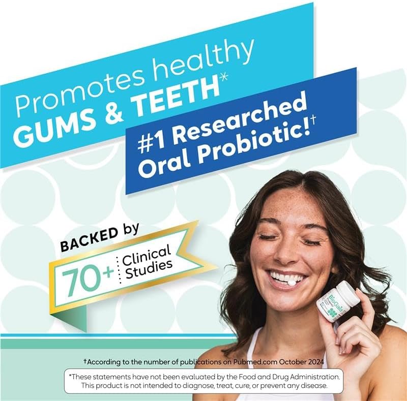 BioGaia Prodentis Oral Probiotics for Teeth & Gums and Bad Breath | Dental Hygienist-Recommended | Promotes Healthy Gums & Improves Oral Health | Fights Bad Breath | Dental Probiotic (3-Pack)