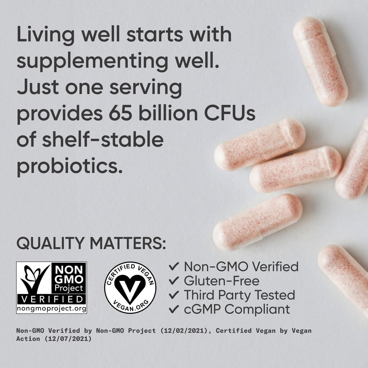 Sports Research Women's Probiotics with Prebiotics, 65 Billion CFU - Vegan Capsules for Gut Health & Digestive Support, Probiotics for Women with Cranberry - Non-GMO Verified & Gluten Free - 30 Count