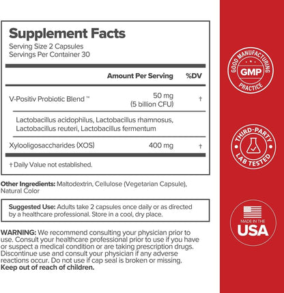 URO Vaginal Probiotics for Odor, Flora & pH Balance – 30-Day Supply