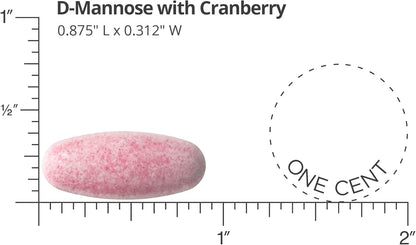 DOCTORS' PREFERRED D-Mannose 1300mg w/Cranberry Extract for Urinary Health