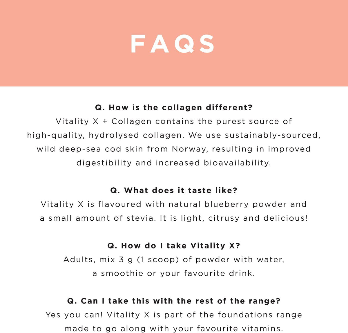 JSHealth Vitamins Vitality X + Collagen - Beauty Powder Supplement with Vitamins C & E