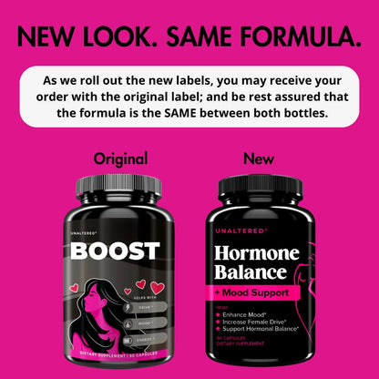 Hormone Balance & Mood Support for Women - Restore Female Drive & Reduce Mood