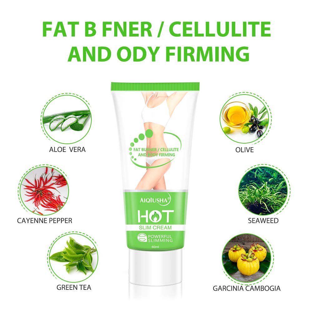 Hot Cream 2 Pack, Cellulite Slimming & Firming Cream, Body Fat Burning Massage Gel
