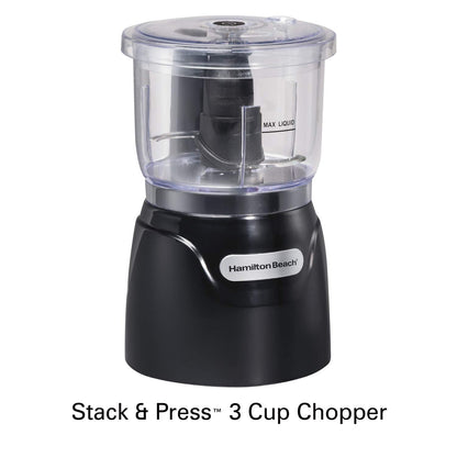 Hamilton Beach Electric Vegetable Chopper & Mini Food Processor, 3-Cup, 350 Watts
