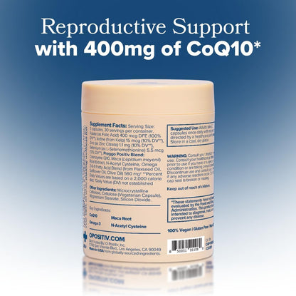 PREGGO Conception Support with CoQ10 – OBGYN-Formulated – 30-Day Supply