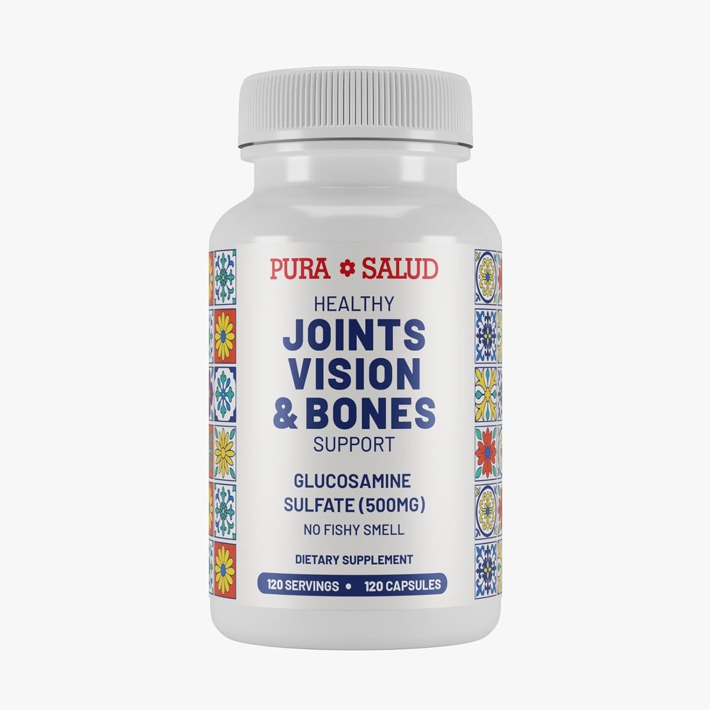 Basic Brands Pura Salud Pureflex Glucosamine Sulfate, 500mg 120 Count | Joint Health Support
