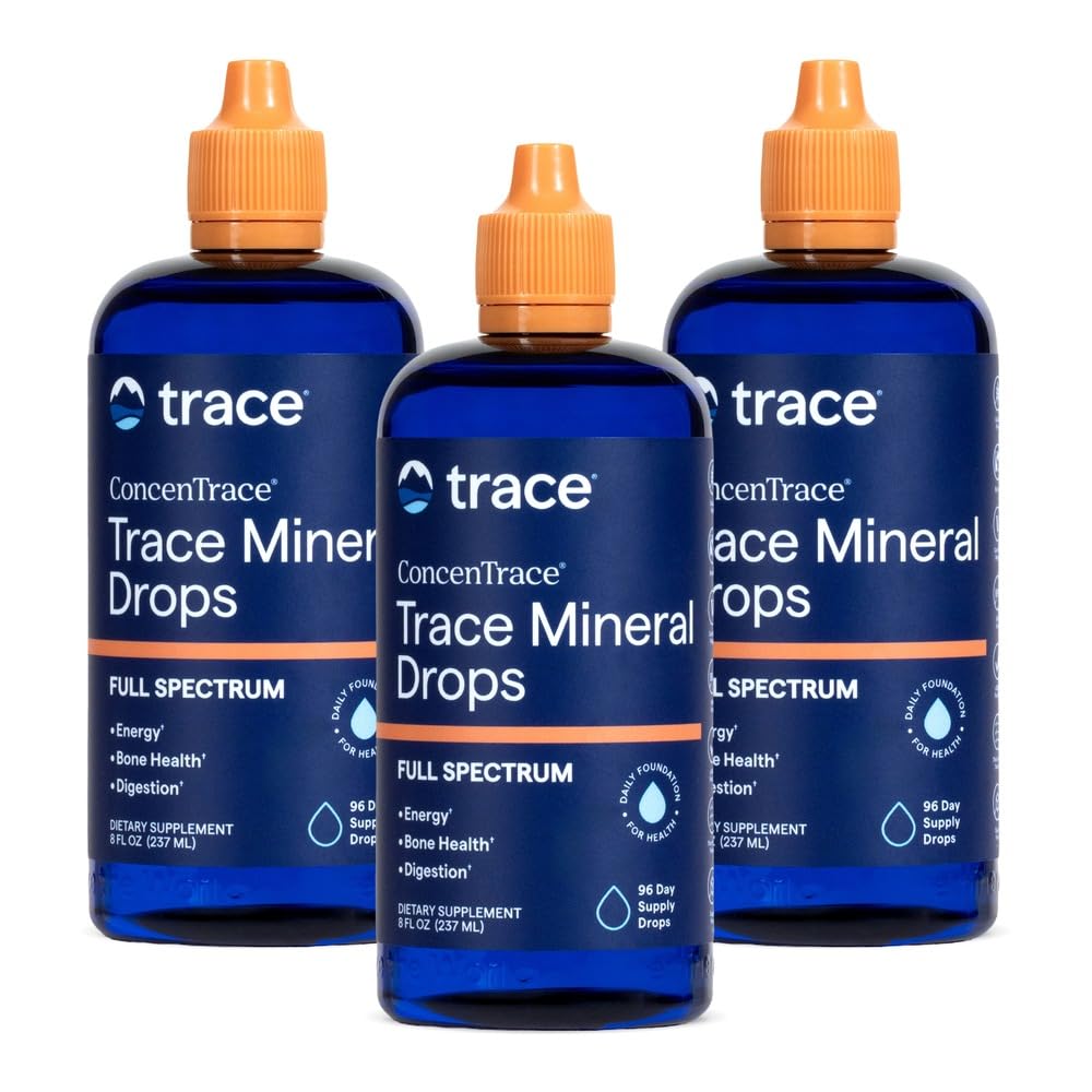 Trace Minerals ConcenTrace Mineral Drops, 70+ Ionic Minerals, 8 fl oz