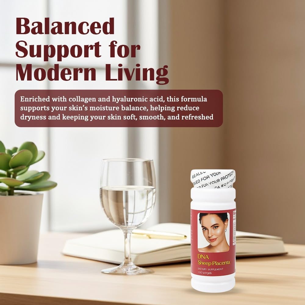 DNA Sheep Placenta, Fish Collagen, Hyaluronic Acid, 100 Caps