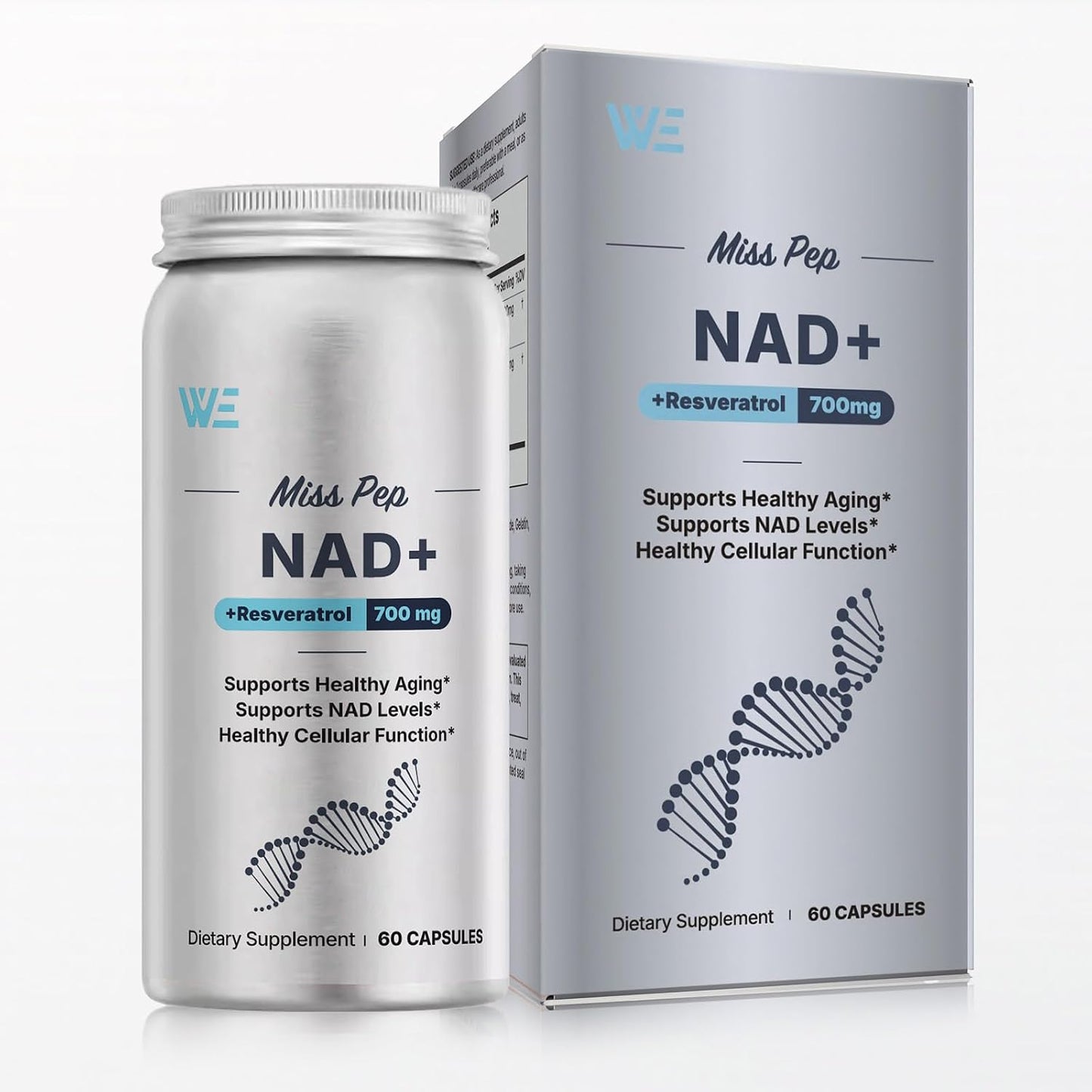 NAD Supplement for Men,Liposomal NAD+ NMN Alternative Supports Cell Health, Slows Aging, Helps Focus, and Promotes NAD+ Production - 60 Capsule