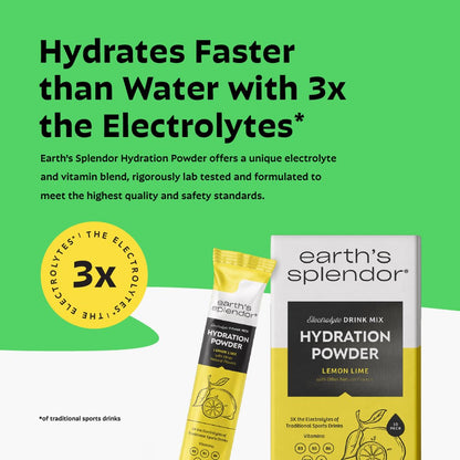 Earth's Splendor Electrolytes Powder Packets Sugar Free White Peach Hydration Sticks with Essential Vitamins for Energy & Sports Performance Travel-Friendly Single-Serve Packets for Daily Use 10 Pack