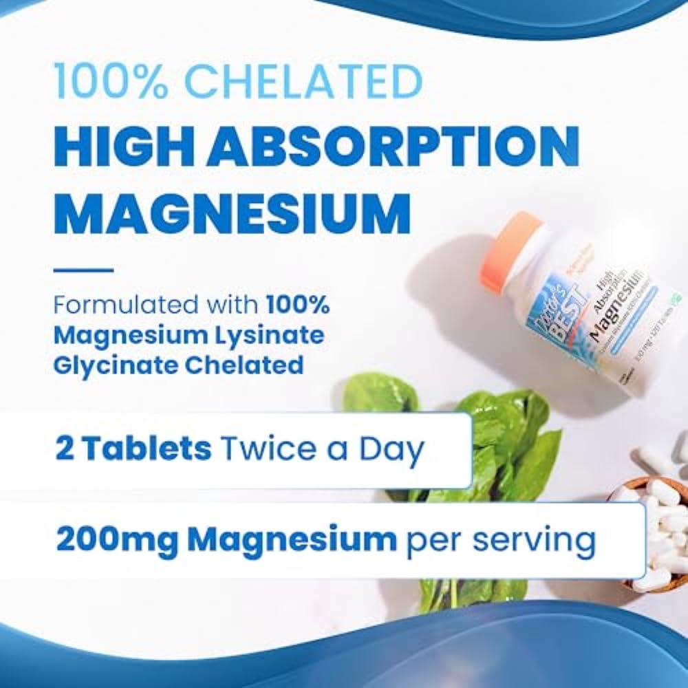 Doctor's Best High Absorption Magnesium Glycinate Lysinate, 100% Chelated, Non-GMO