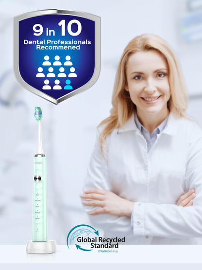 COSLUS C40 Sonic Electric Toothbrush for Adults & Family, Black, 1PC