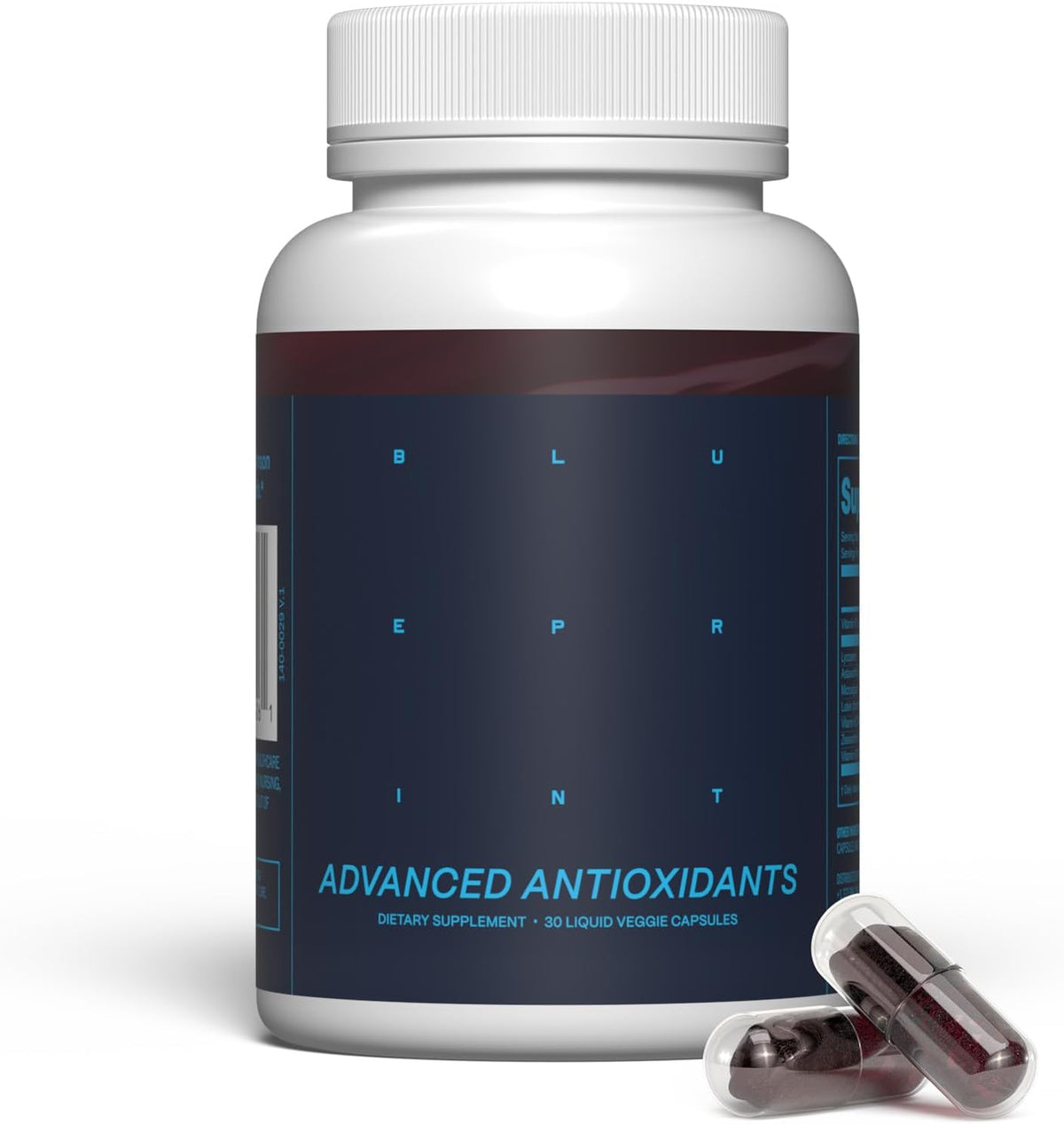 Blueprint Bryan Johnson Advanced Antioxidant Supplement – Lutein, Zeaxanthin, Lycopene, Vitamin K1, K2 – Vegan Capsules for Vision, Bone & Heart Support – Updated Formula of Essential Softgels