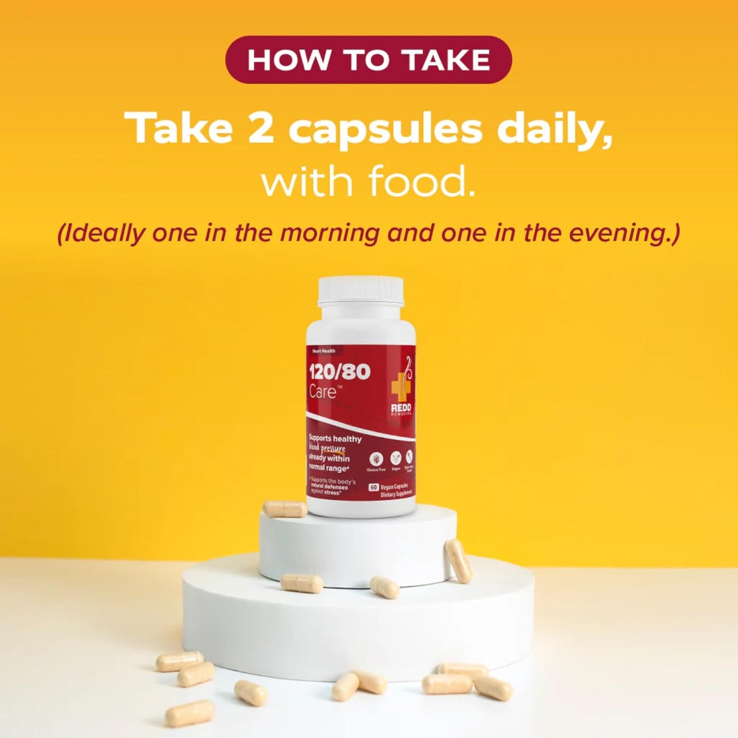 Redd Remedies 120/80 Care, 60 Capsules, and MenoWise, 60 Capsules