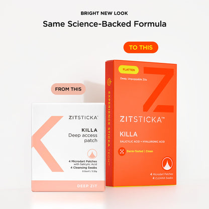 ZitSticka Killa Kit Microdart Pimple Patch For Face, Fast-Acting, 8 Count