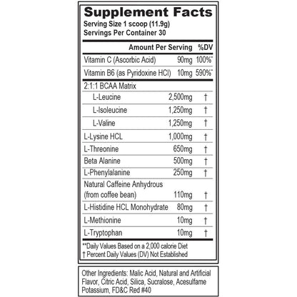 EAAs Amino Acids Powder - Energizing EAA Essential Amino Acids Pre & Post Workout Powder for Muscle Building Energy and Recovery Support with 7g per Serving Plus 5g BCAAs (Watermelon, 30 Servings)
