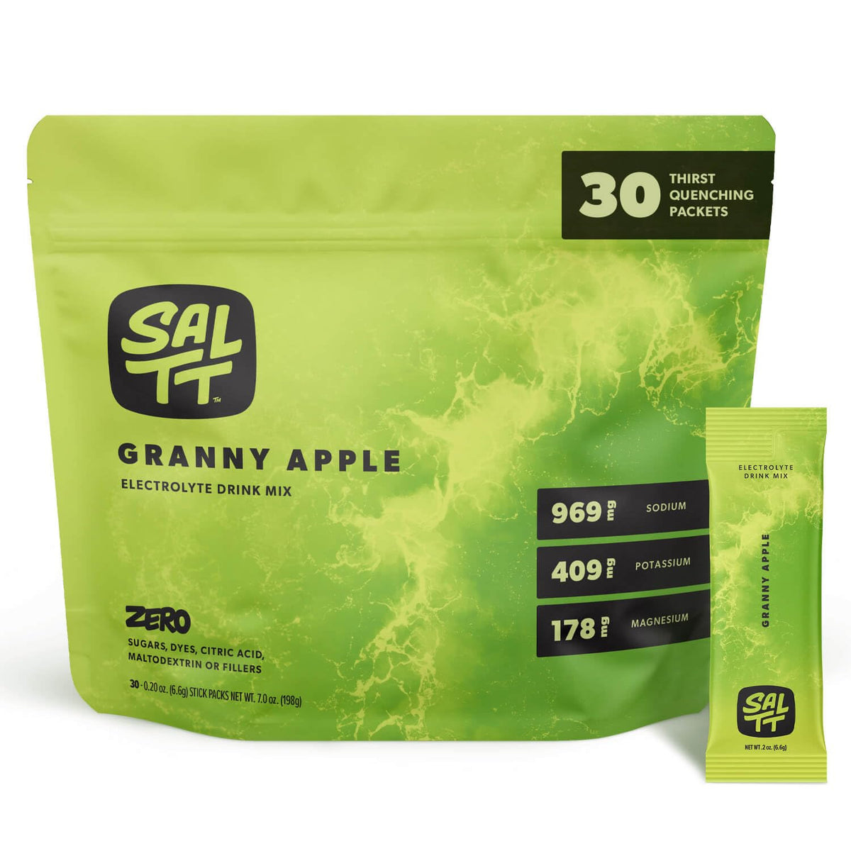 SALTT Electrolyte Packets - Clean Slate (30 Sticks) - Zero Sugar