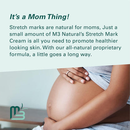 Stretch Mark Cream Infused with Collagen & Stem Cell Maternity Skincare Oil Removes Stretch Mark Prevention & Scar Remover Lotion Green Tea Extract & Raspberry Ketones by M3