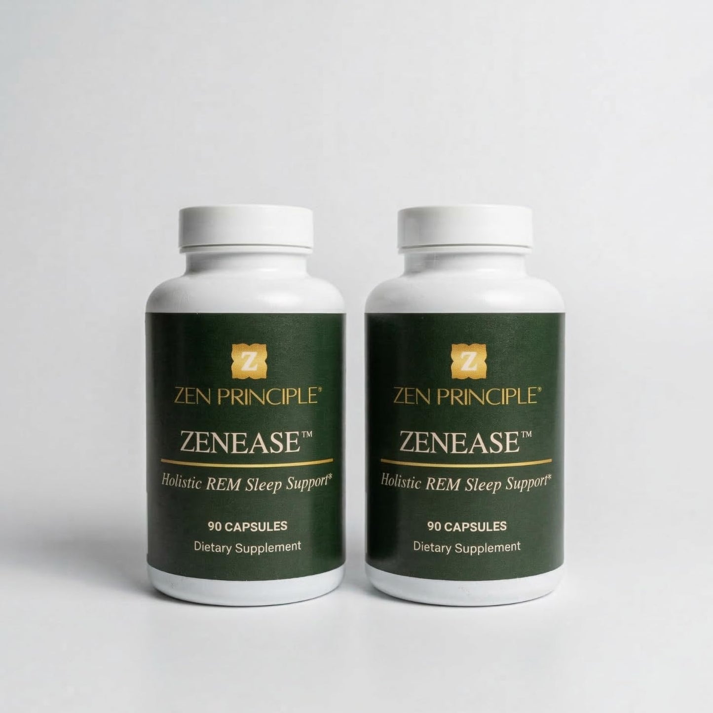 Zen Principle Zenease Sleep Support with Magnesium Glycinate, Ashwagandha KSM-66®, Saffron, L-Theanine & GABA – No Melatonin, Natural Stress Relief & Sleep Aid. 90 Capsules