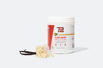 TB12 Plant Based Protein Powder, Sustainably Sourced Pea Protein, Vanilla, Vegan