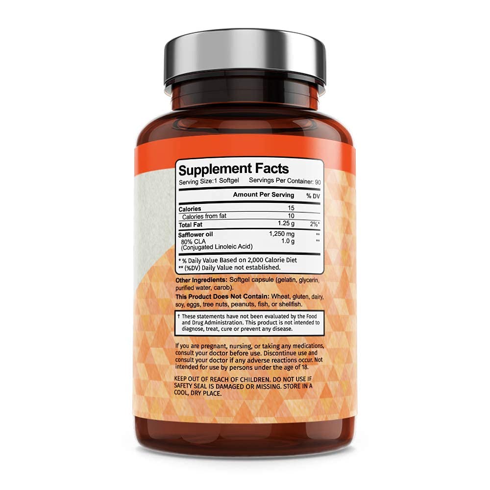Vitamin Bounty CLA 1250mg - Conjugated Linoleic Acid, CLA for Women and Men, CLA Pills