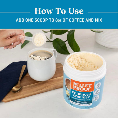 Bulletproof Original Creamer, 14.8 Ounces, Keto Coffee Creamer with MCT Oil and Grass-Fed Butter, Supports Brain Function