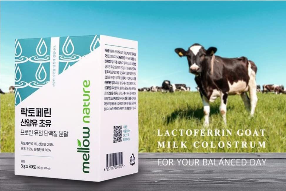 KPurity Premium Lactoferrin Goat Milk Colostrum – Whey Protein 3g x 90 Powder Sticks
