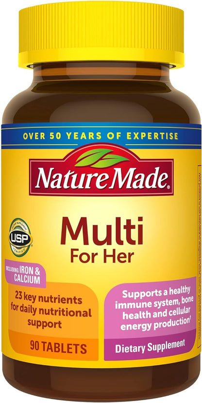 Nature Made Multivitamin for Her, Multivitamins for Women, Daily Nutritional Support, Nature Made Multi Women Vitamins & Minerals, 300 Tablets, 300 Day Supply