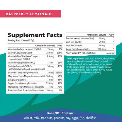 Pure Essence Labs Ionic Fizz Magnesium Plus, Anti-Stress Supplement Drink Powder, Gluten Free and Non-GMO Magnesium Powder, Raspberry Lemonade Flavor, 12.06 oz