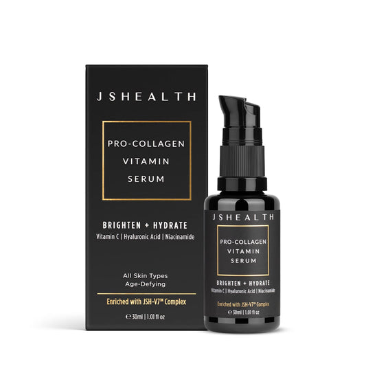 JSHealth Vitamin C Serum for Face - Brightening Hyaluronic Acid Serum | Anti Aging Vitamin C Face Serum, Hydrating Facial Serum with Niacinamide