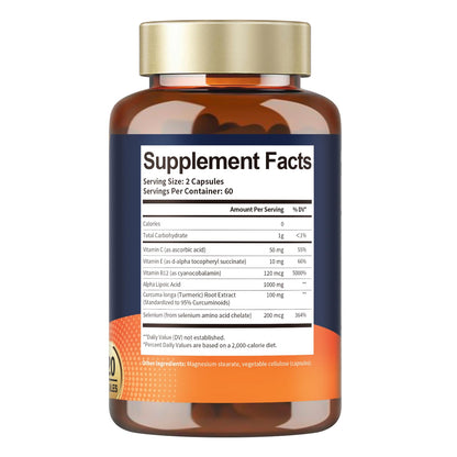 Totaria Alpha Lipoic Acid 1000mg - ALA Supplement Antioxidant for Neuropathy Support Nerve Health, Liver Detox, Antioxidant, Metabolism and Cell Energy, Anti-Aging - Non-GMO, Gluten Free, Vegan Safe