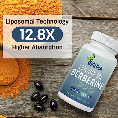 Sahha Advanced Liposomal Berberine 1200mg - Maximized Absorption for Optimal Results