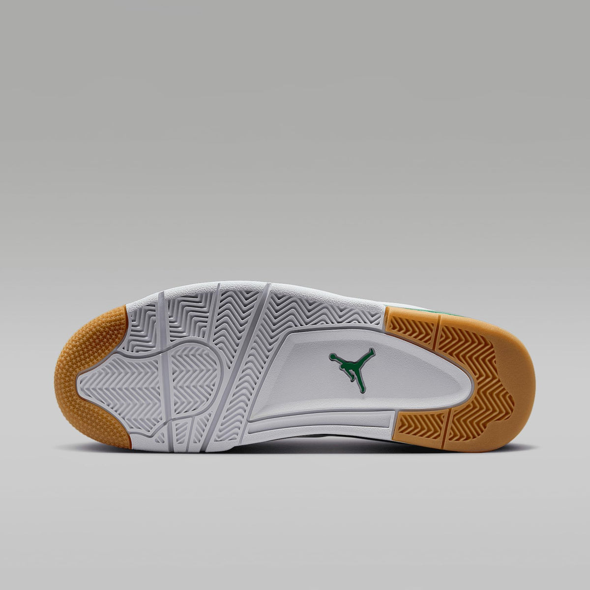 Air Jordan 4 RM Men's Shoes (FQ7939-103, White/Neutral Grey/Wolf Grey/Pine Green) Size 12