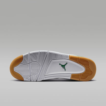 Air Jordan 4 RM Men's Shoes (FQ7939-103, White/Neutral Grey/Wolf Grey/Pine Green) Size 12
