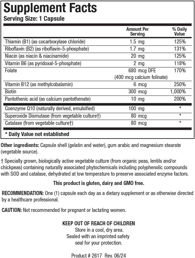 BIOTICS RESEARCH Coq Zyme 100 Plus 100 mg Emulsified Co Q10, High Absorption, Added B-Complex Vitamins, Heart Health, Healthy Energy Levels 60 Capsules